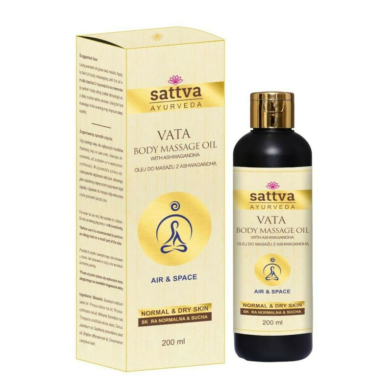 Ulei masaj Vata, 200ml, Sattva Ayurveda