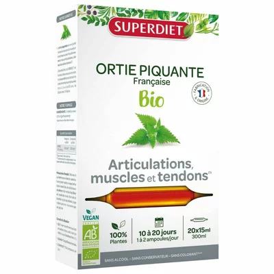 URZICA BIO, 20 fiole din sticla x 15ml, SUPERDIET