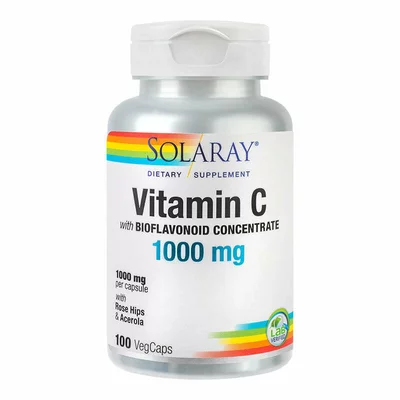 Vitamin C 1000mg (adulti) 100 cps, Solaray, Secom
