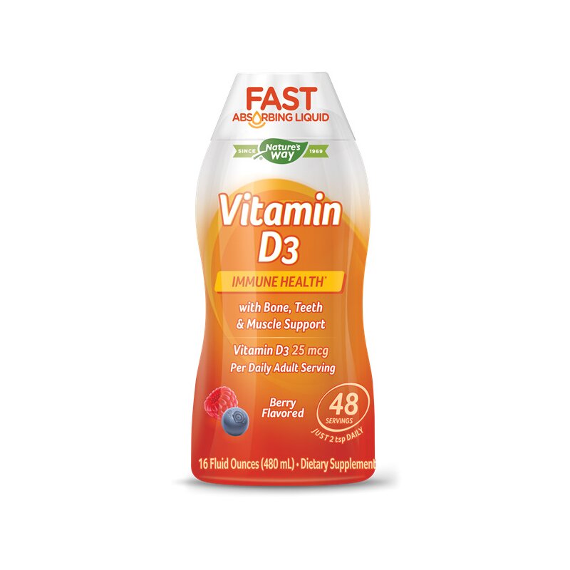 Vitamin D3 Liquid, Natures Way, 480ml, Secom