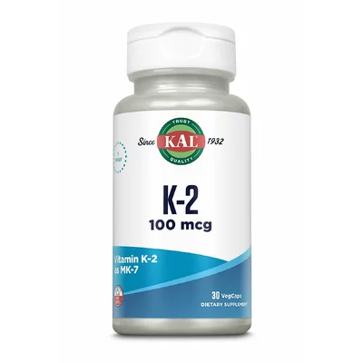 Vitamin K-2 100mcg 30cps, KAL, 30 capsule, Secom