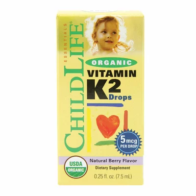 Vitamin K2 (copii) 15 mcg, Childlife Essentials, 7.5 ml, Secom