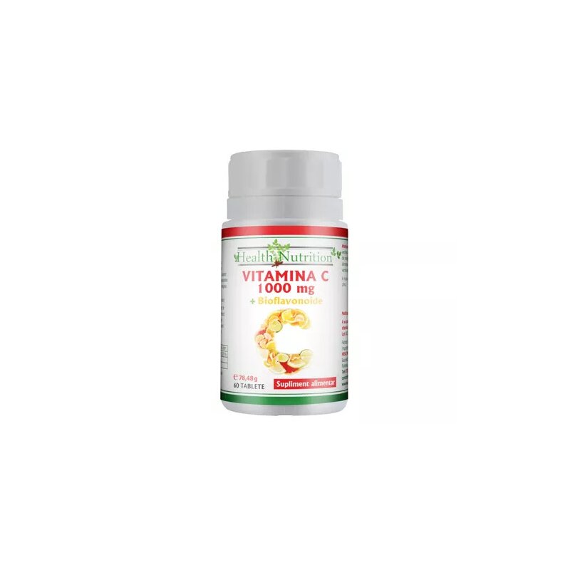 VITAMINA C 1000 mg + Bioflavonoide, 60 tablete, Health Nutrition
