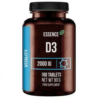 Vitamina D3 2000 UI, 180 tablete, Essence