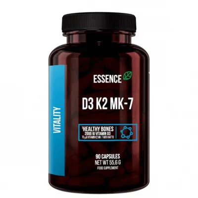 Vitamina D3 + K2 MK-7 90 capsule Essence PRET REDUS