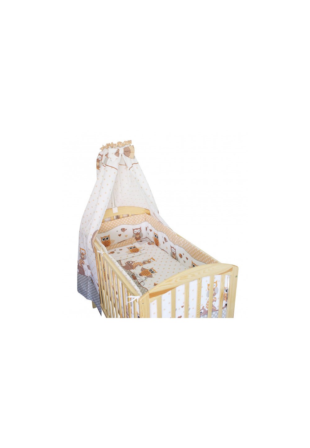 Baldachin patut, bufnite mari,crem, 150x210 cm