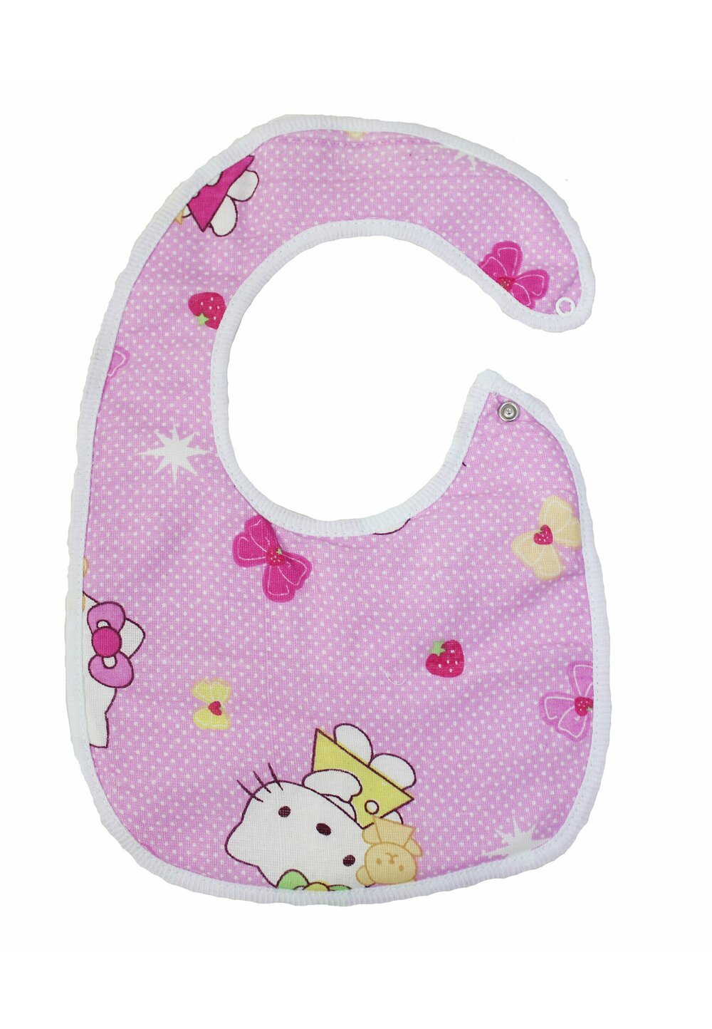 Baveta bebe, Hello Kitty, roz deschis, 6-12 luni