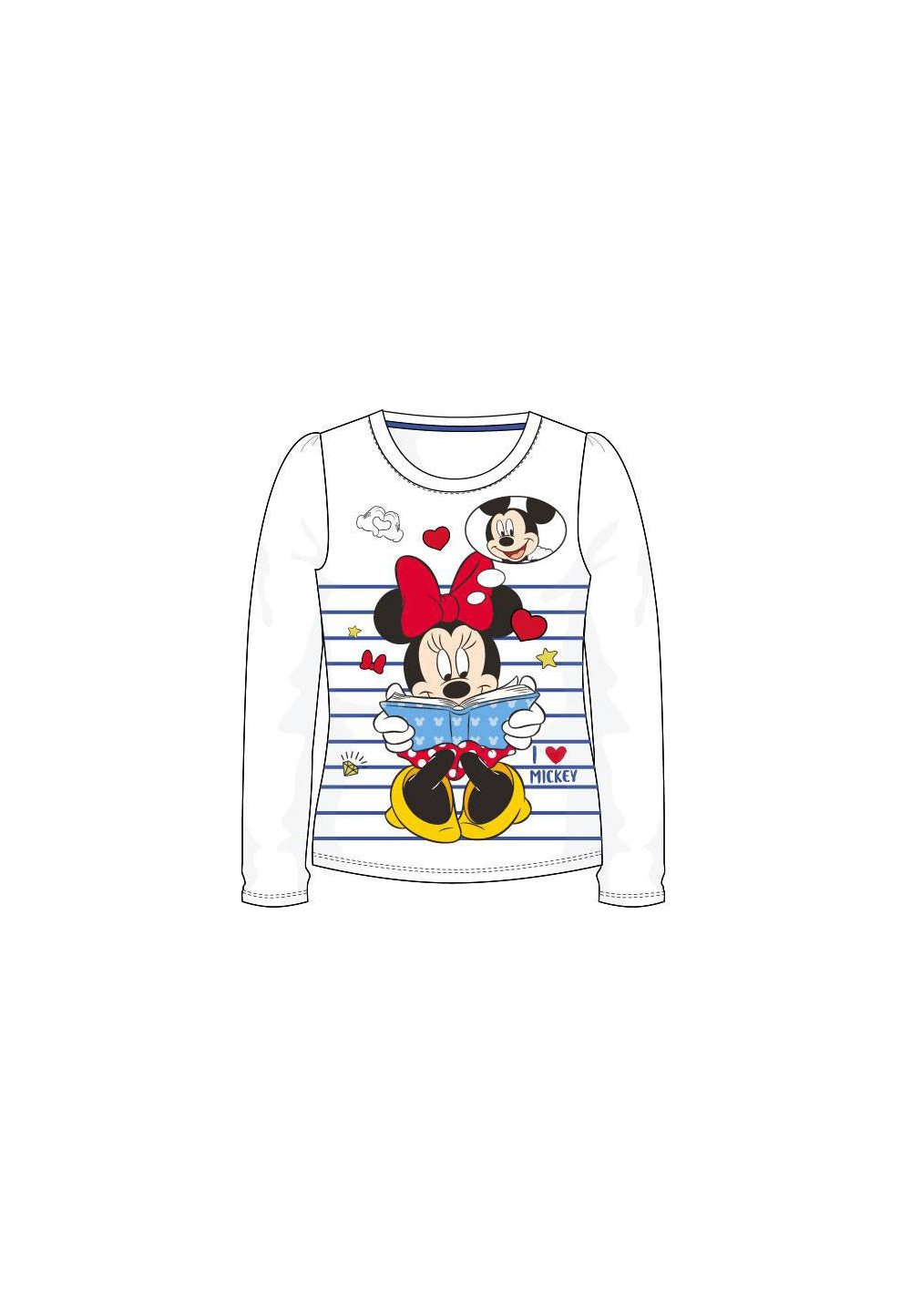 Bluza, alba, I like Mickey