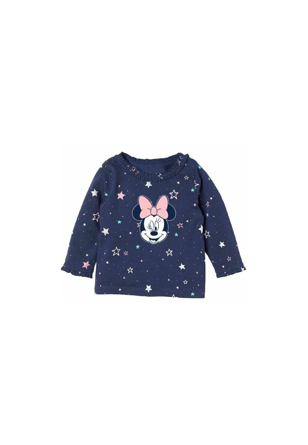 Bluza bebe, Minnie Mouse, bluemarin cu stelute colorate