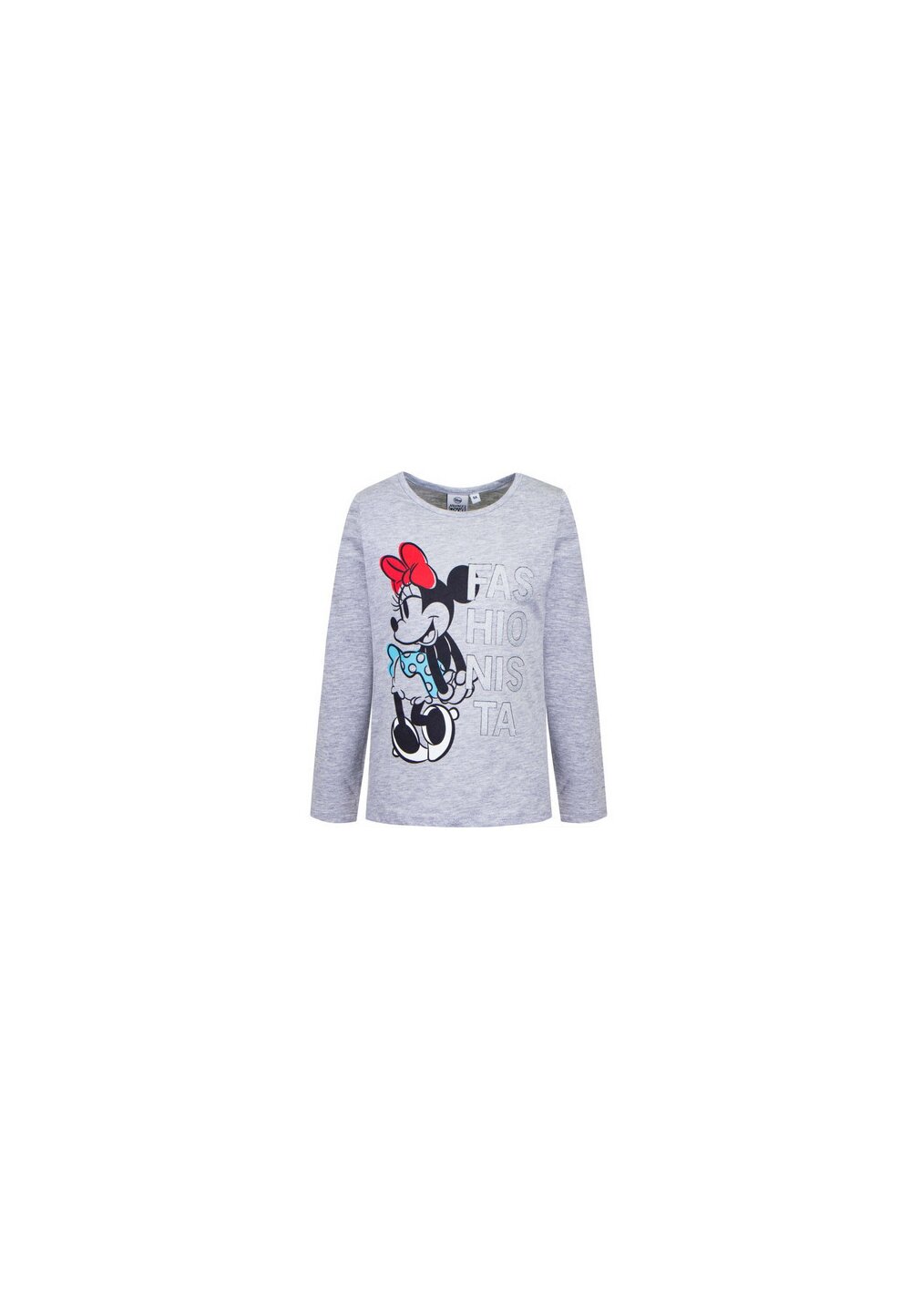 Bluza bumbac, Fashionista, Minnie Mouse, gri