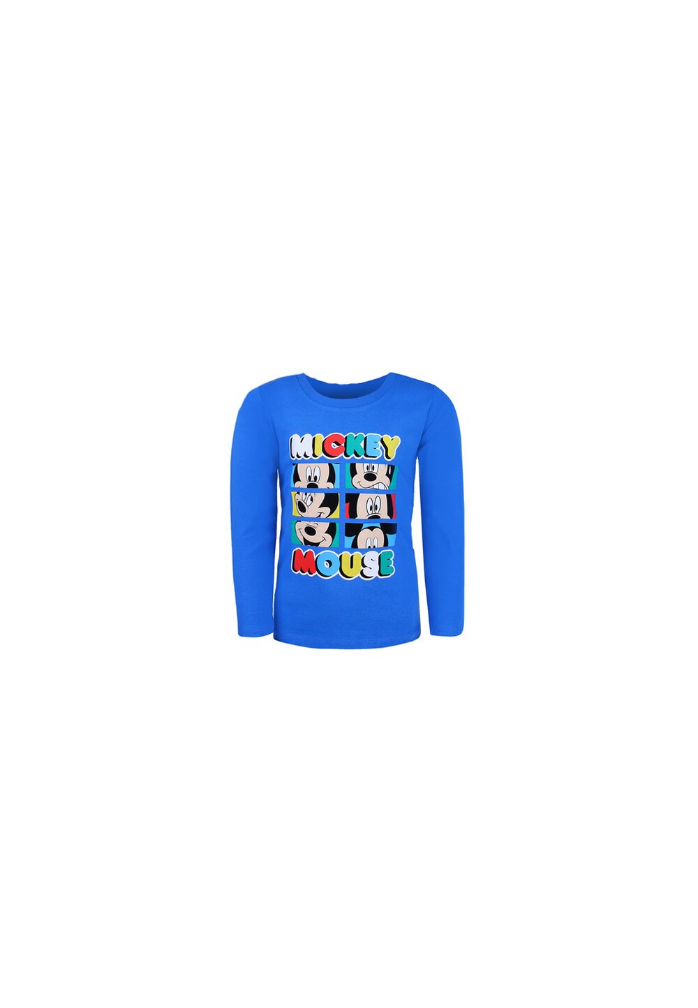 Bluza maneca lunga, Mickey Mouse, albastra