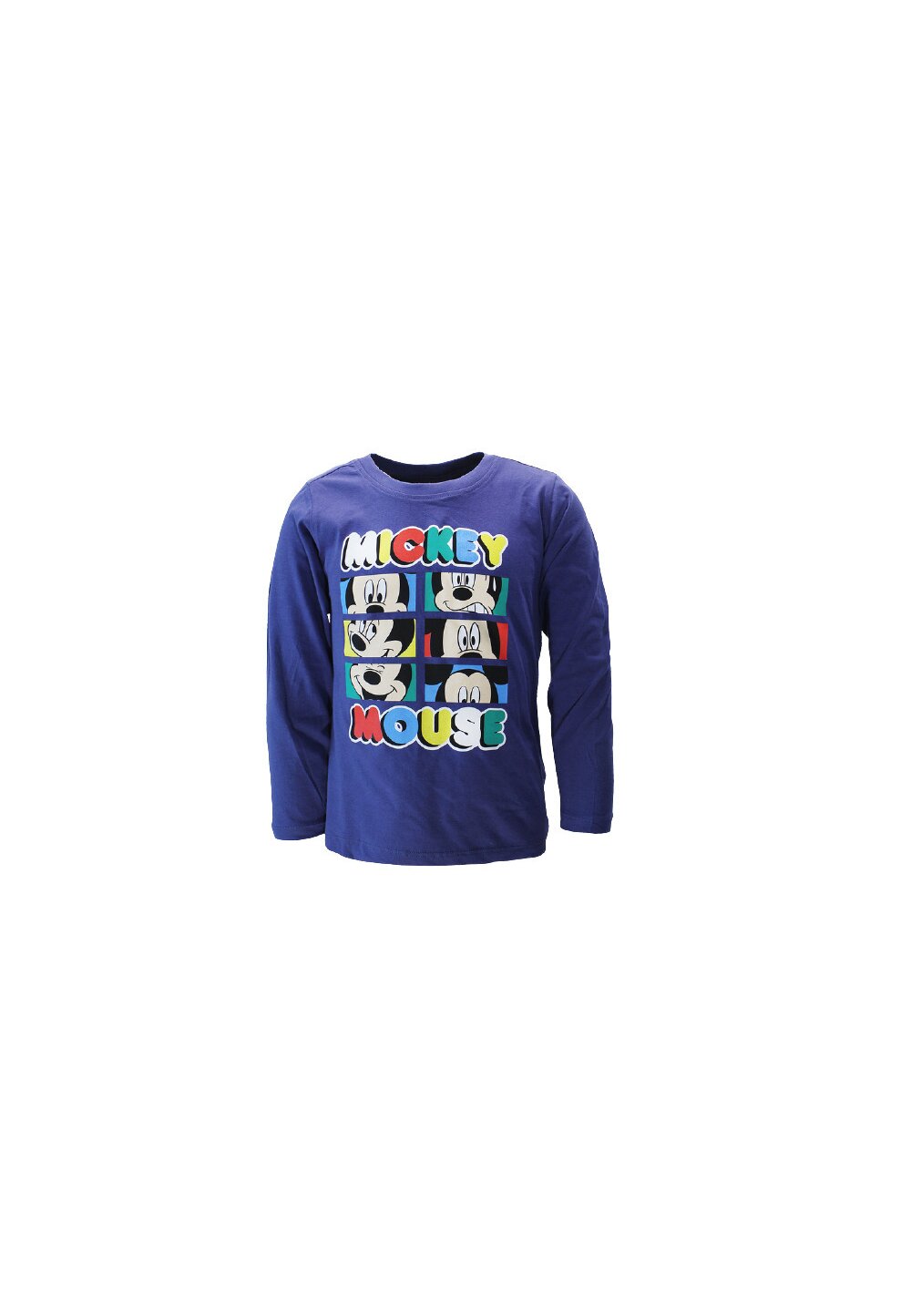 Bluza maneca lunga, Mickey Mouse, bleumarin