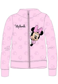Bluza trening, 80% bumbac, cu figurine, Minnie Mouse, roz