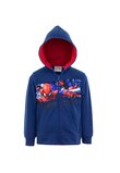 Bluza trening, poliester, With Great Power, Spider, bleumarin