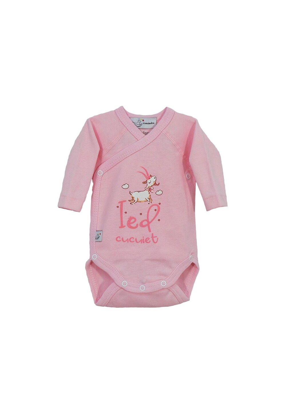 Body maneca lunga, Ied cucuiet, roz deschis