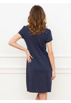 Camasa de alaptat, Mariana, bleumarin cu stelute albe