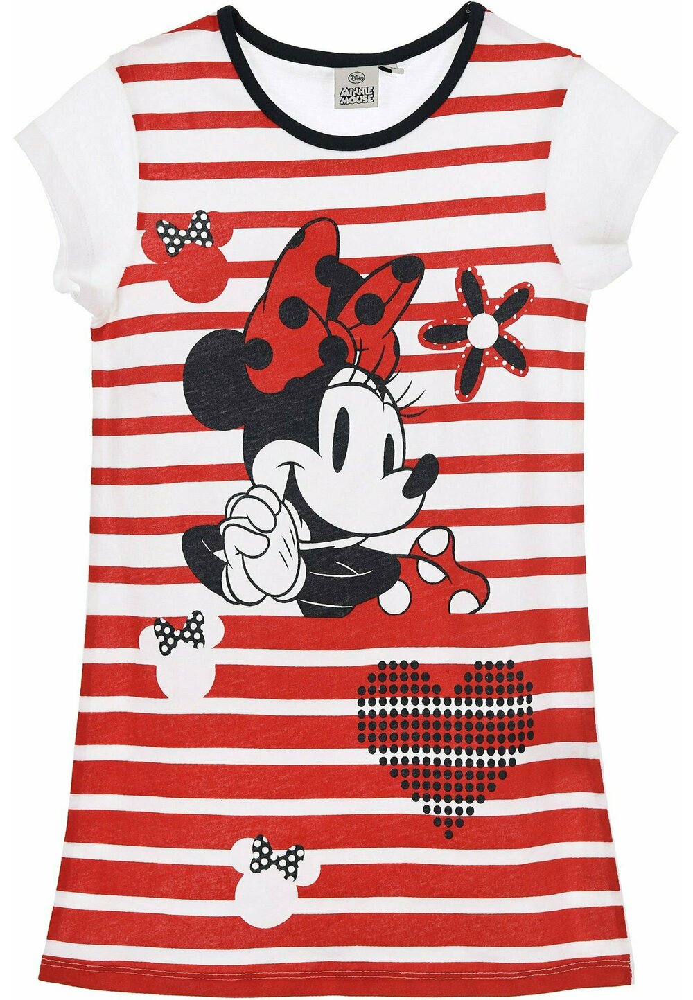 Camasa de noapte, Minnie, dungi si inimioare
