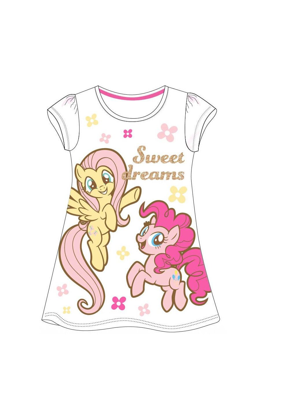 Camasa de noapte, Poney Sweet dreams, alba