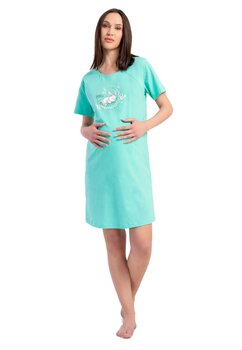 Camasa pentru alaptat, bumbac, Sweet dreams little bunny, verde
