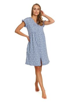 Camasa pentru alaptat, cute stars, bumbac, albastru