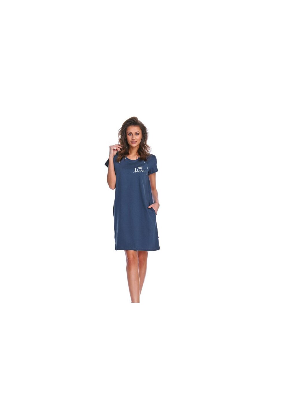 Camasa pentru alaptat, Mom, bluemarin