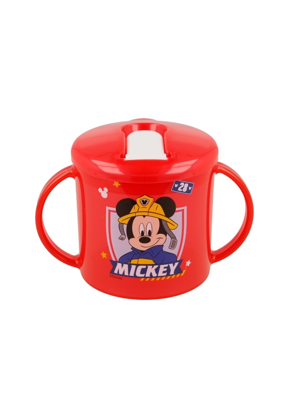 Cana cu cioc, Mickey Mouse, rosie, 230ml imagine