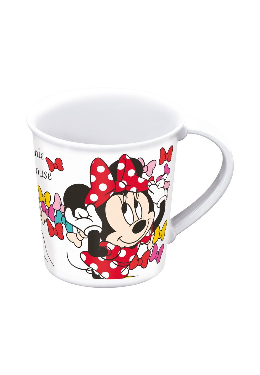 Cana micro, Minnie Mouse cu fundite colorate