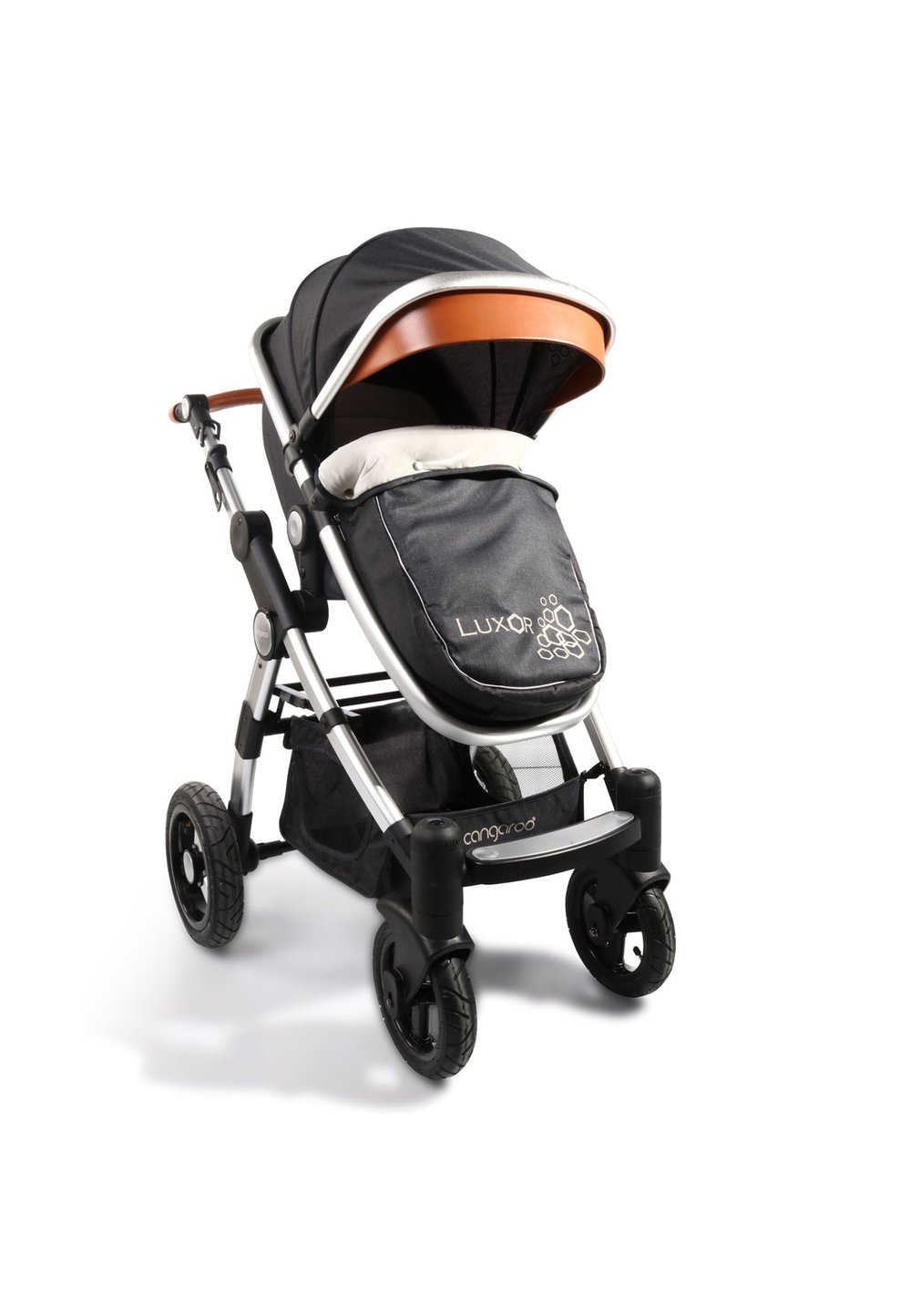 Carucior transformabil, 2 in 1, Luxor, negru