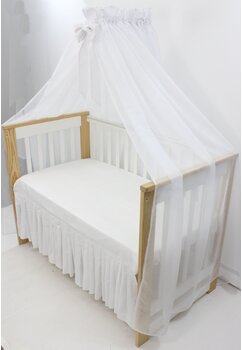 Cearceaf cu fusta pentru patut, bumbac, Prichindel, diverse culori