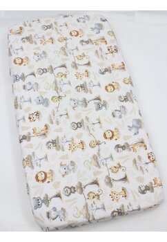 Cearceaf patut, Prichindel, bumbac, Monkey, multicolor, 140x70 cm