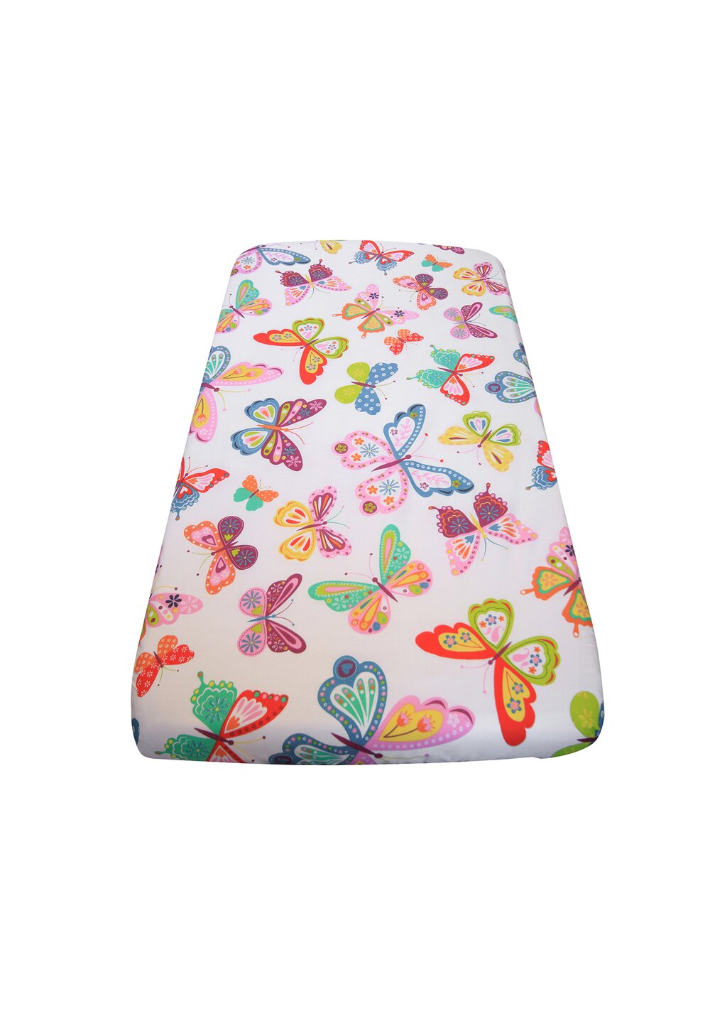 Cearceaf patut, Prichindel, fluturasi multicolori, 120 x 60 cm