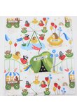 Cearceaf patut, Prichindel, Welcome in the parc, flanel bumbac, multicolor, 120x60 cm