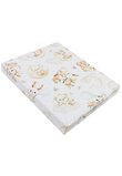 Cearceaf Prichindel, bumbac, Caprioara bambi si prietenii, alb, 120x60 cm