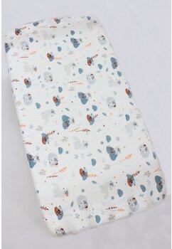 Cearceaf Prichindel, bumbac, little animals, alb, 120x60 cm