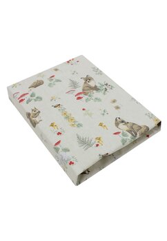 Cearceaf Prichindel, bumbac, Little fox, ivory, 120x60 cm