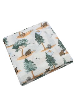 Cearceaf Prichindel, muselina, Vulpita, alb, 120x60 cm