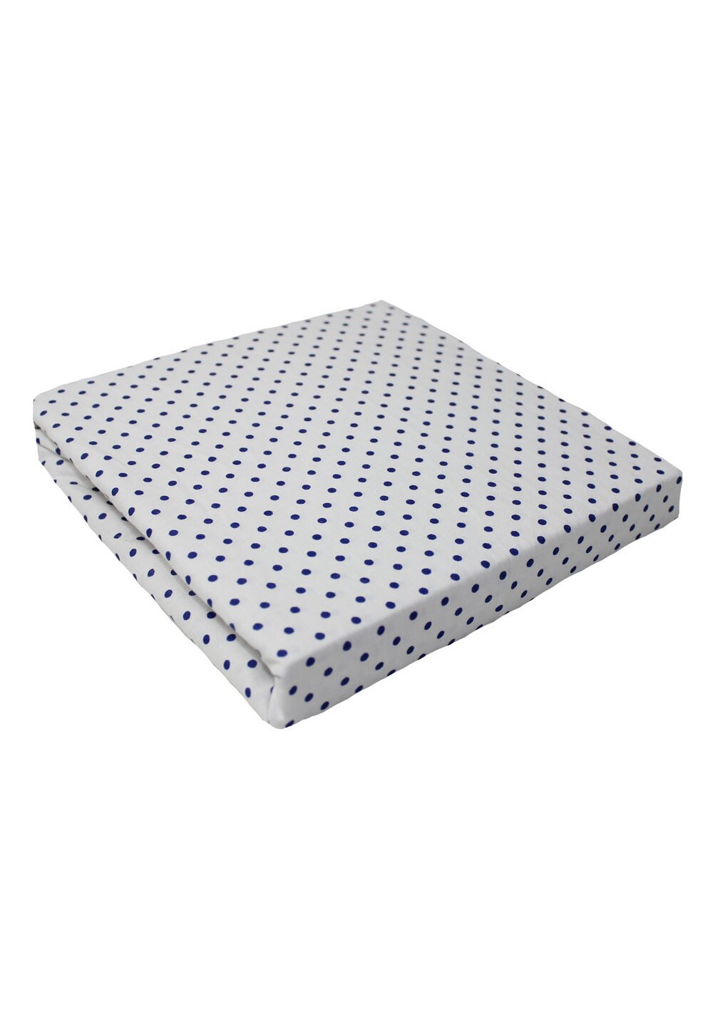 Cearceaf Prichindel, patut 120x60 cm, alb cu buline bluemarin