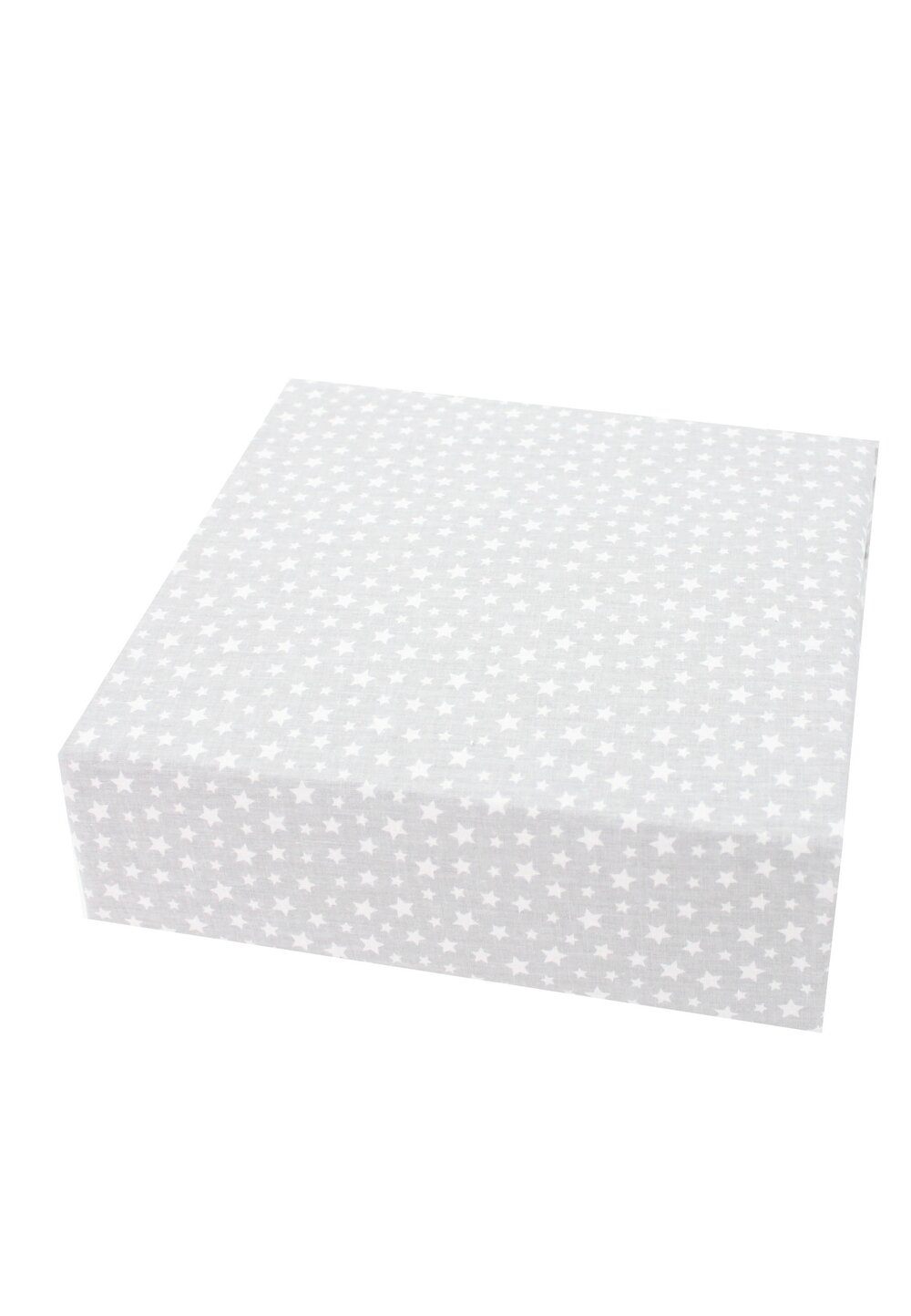 Cearceaf Prichindel, patut 120x60 cm, gri cu stelute albe