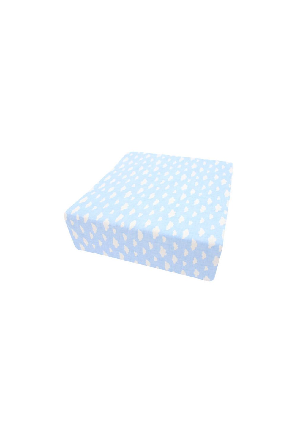 Cearceaf Prichindel, patut 120x60 cm, norisori albastri