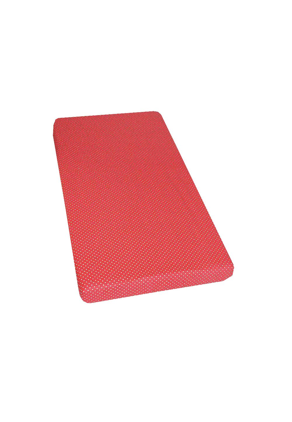Cearceaf Prichindel, patut 120x60 cm, rosu cu buline albe