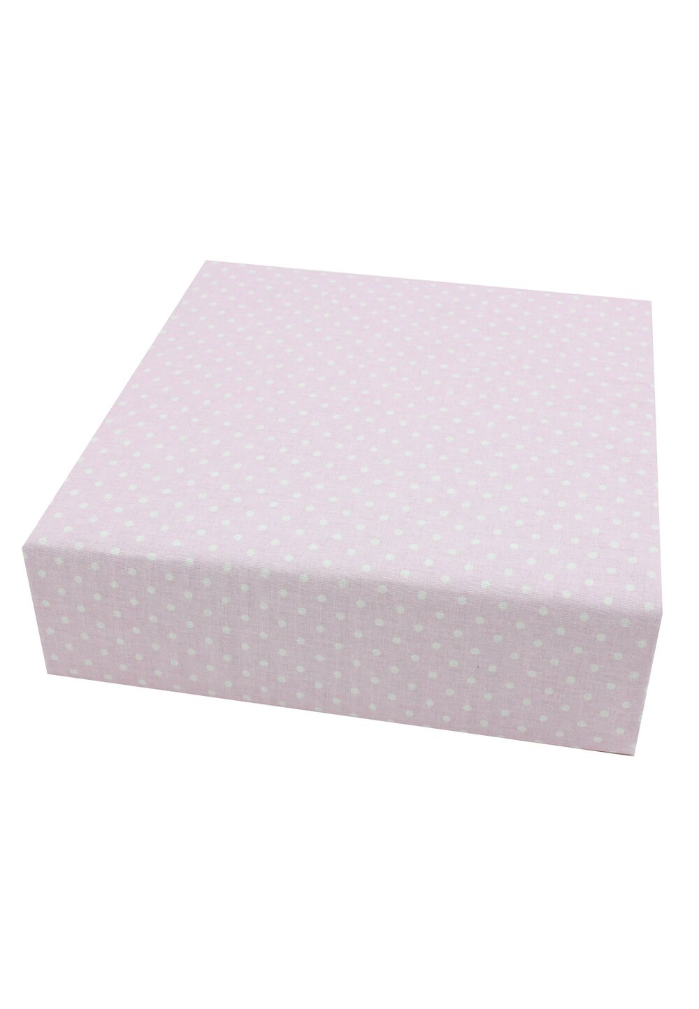 Cearceaf Prichindel, patut 120x60 cm, roz cu buline albe