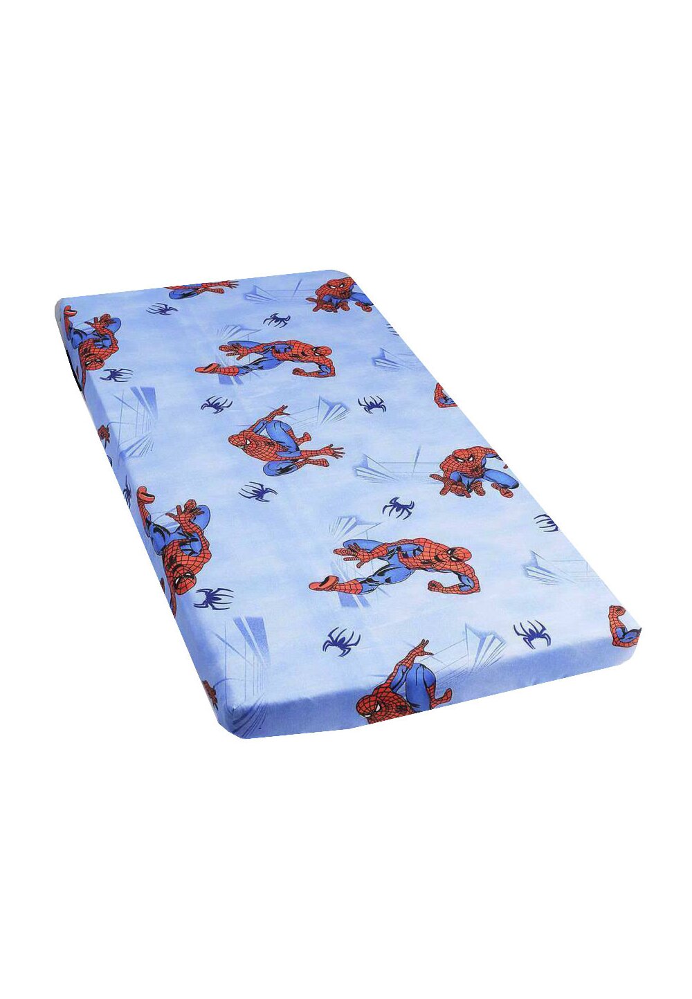 Cearceaf Prichindel, patut 120x60 cm, Spiderman,albastru