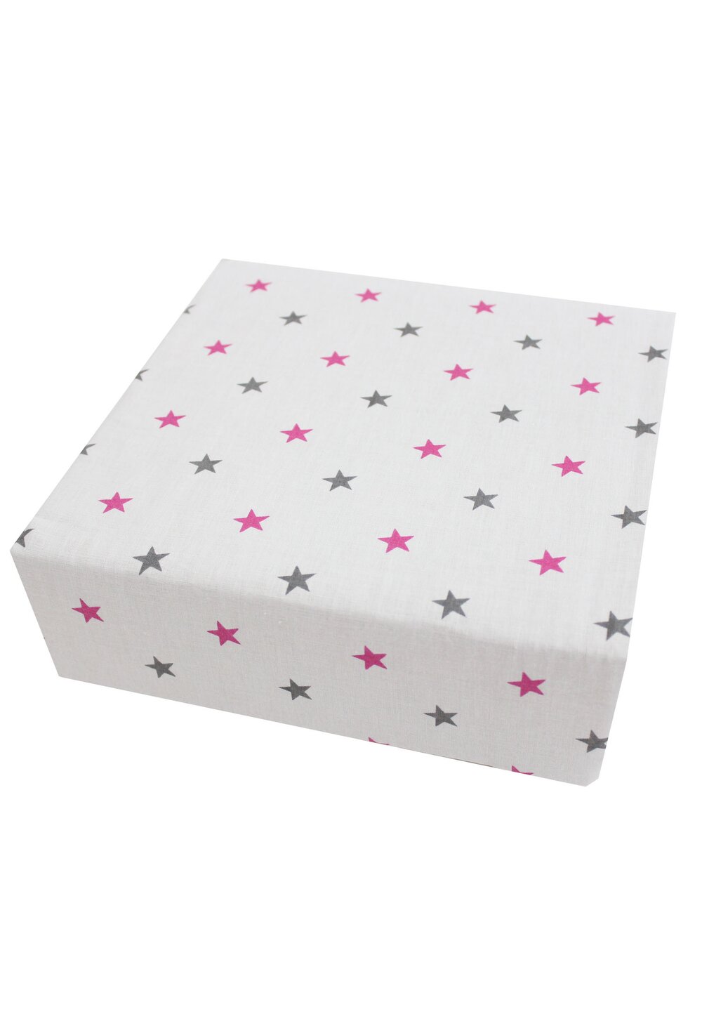 Cearceaf Prichindel, patut 120x60 cm, stelute roz
