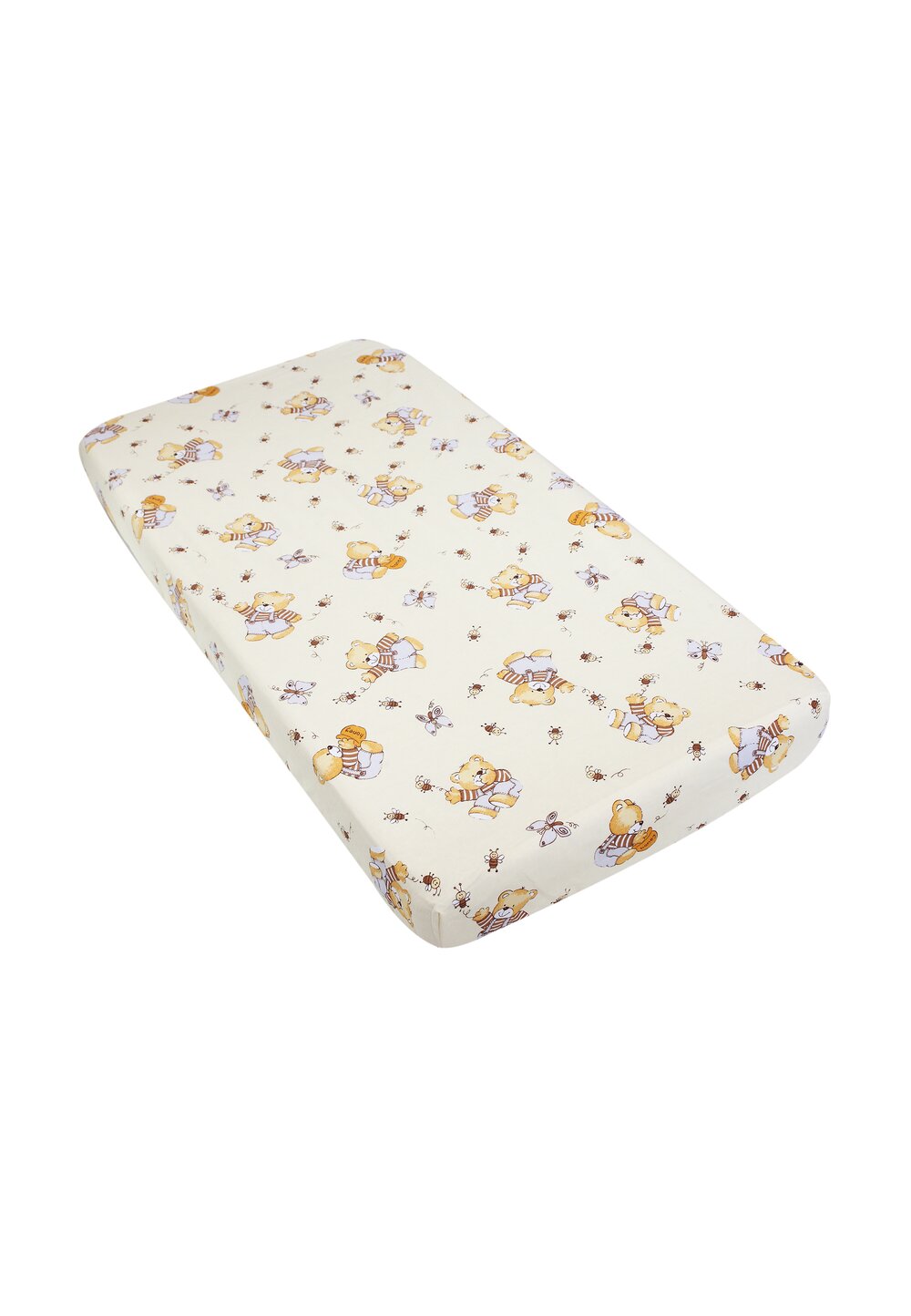 Cearceaf Prichindel, patut 120x60 cm, ursulet brownie