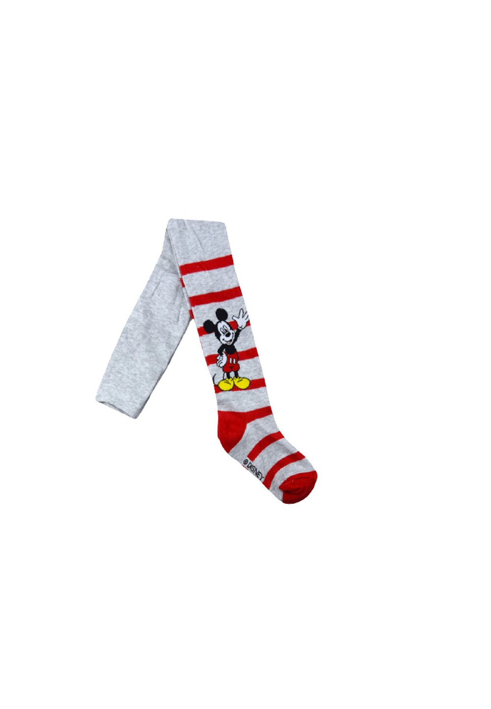 Ciorapi cu chilot, Mickey si Pluto, gri cu dungi rosii