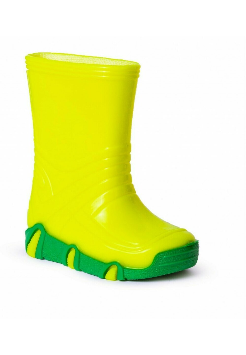 Cizme de cauciu, galben neon