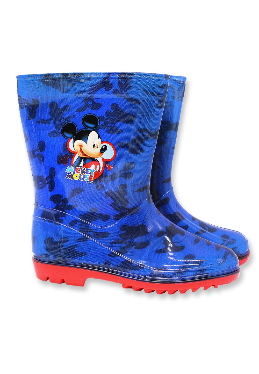 Cizme de cauciuc, M is for Mickey, albastru cu rosu