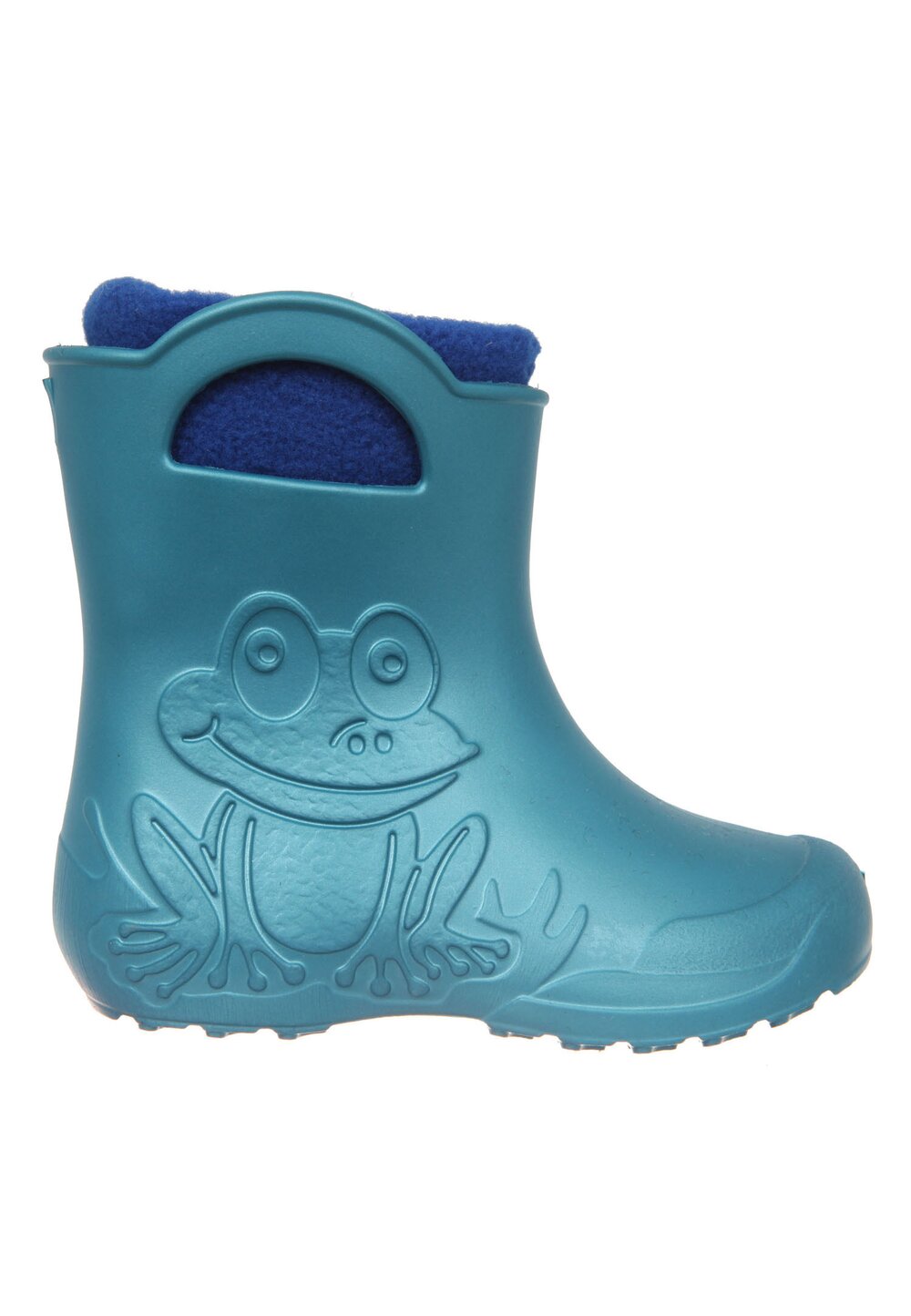 Cizme termoizolante din spuma cu ciorap, Frog, albastru metalic