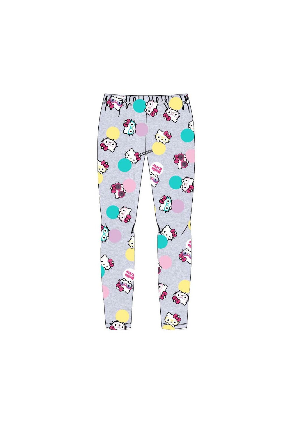 Colanti, Hello Kitty, gri cu buline colorate