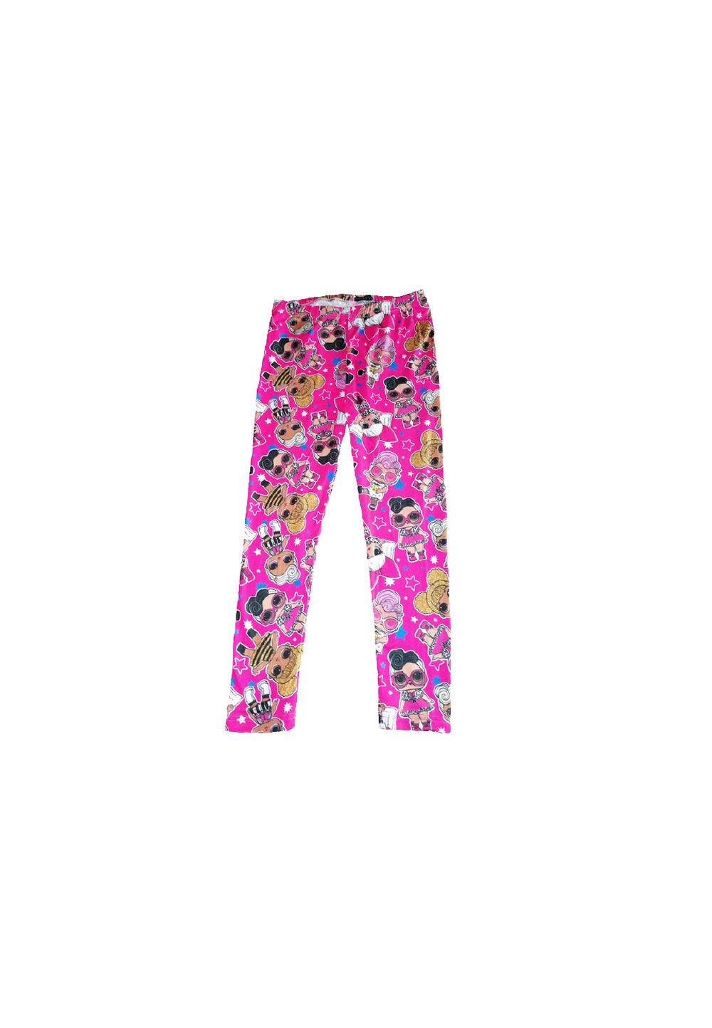 Colanti LOL, cu stelute, roz fucsia